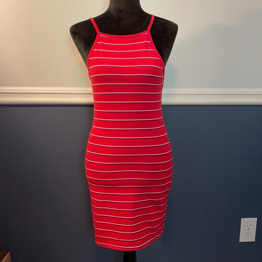 Garage Red Striped Sundress